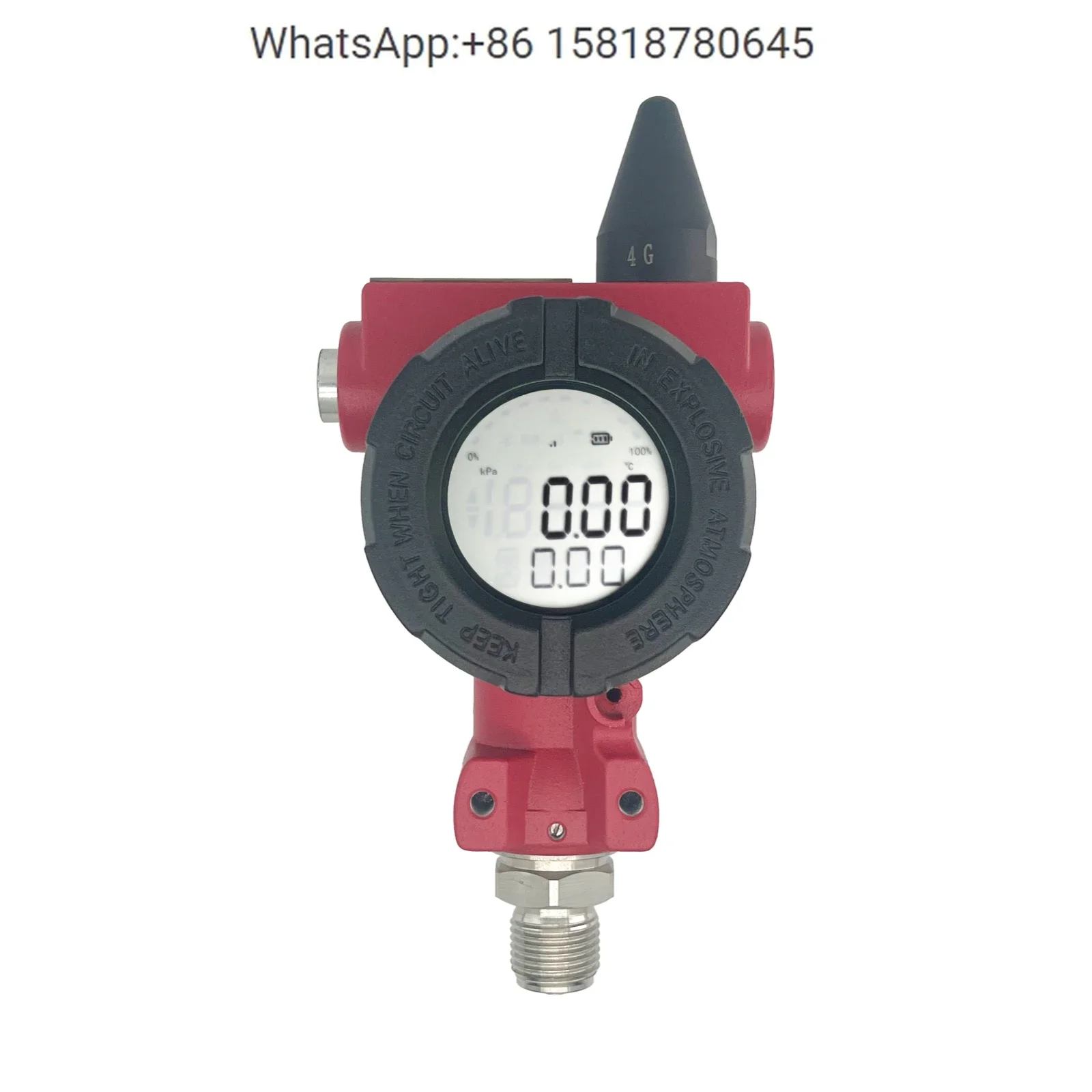 Intelligent high-precision wireless digital pressure gauge remote transmission pressure sensor transmitter 4G Bluetooth