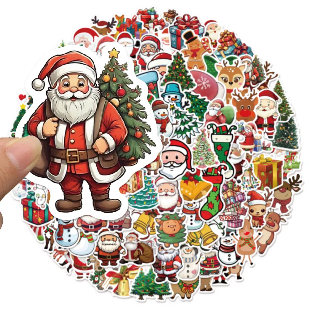 50/100PCS Weihnachten Sammlung Cartoon Graffiti Aufkleber DIY Gepäck Lautsprecher Skateboard Label Wasserdichte Aufkleber