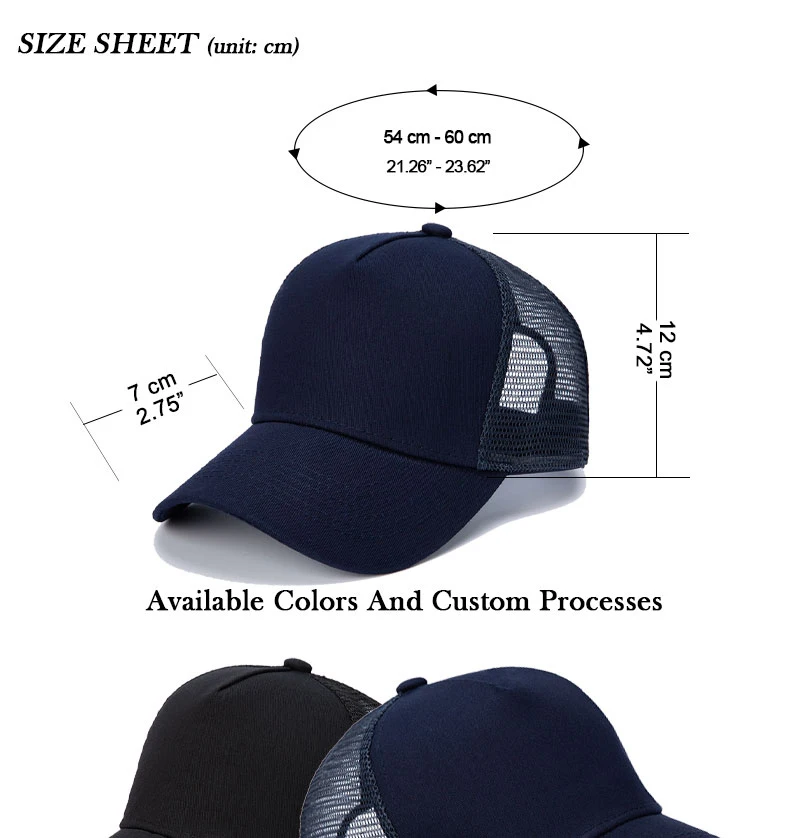 Großhandel Herren Baseballkappen Unisex Lässige Dekorative Reisehüte Erwachsene Tenniskappen Mesh-Hüte mit individuellem Logo, Stickerei und Druck – Detail 1