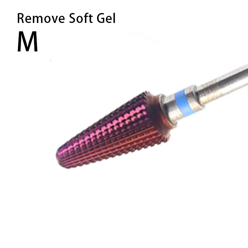 パープルトルネードビット 3/32 カーバイドネイルドリルビット マニキュア用フライスカッター ジェル除去 電動ファイルアクセサリー