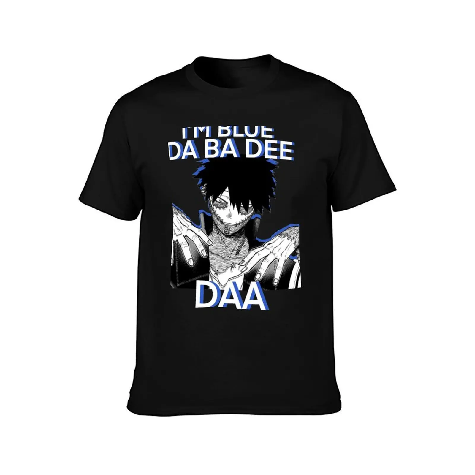 I’m blue da ba dee Dabi daa T-Shirt, Summer Casual Cotton Tee, Oversized Streetwear Tops, Vintage Graphic Print, 100% Cotton