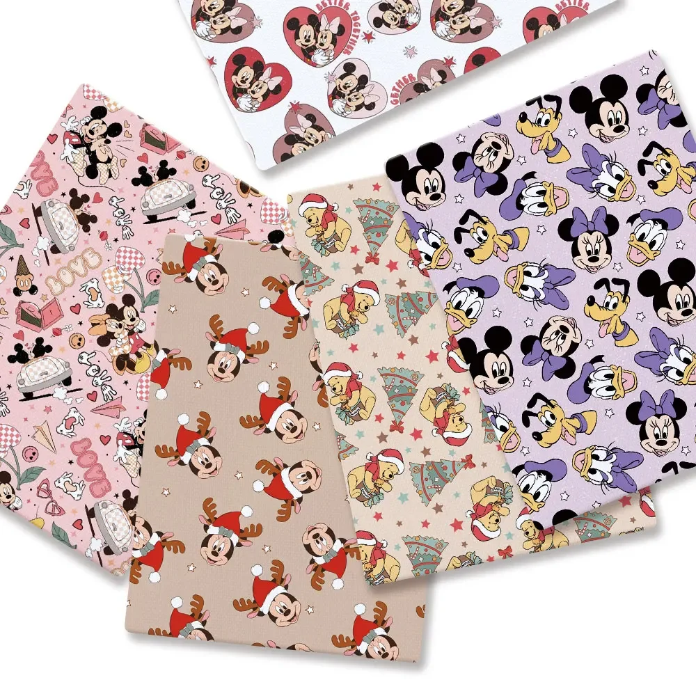 

Ткань для рукоделия Disney, 140x50 см, с мультяшным рисунком, для детского домашнего текстиля, шитья, кукольных юбок, штор, DIY, для девочек