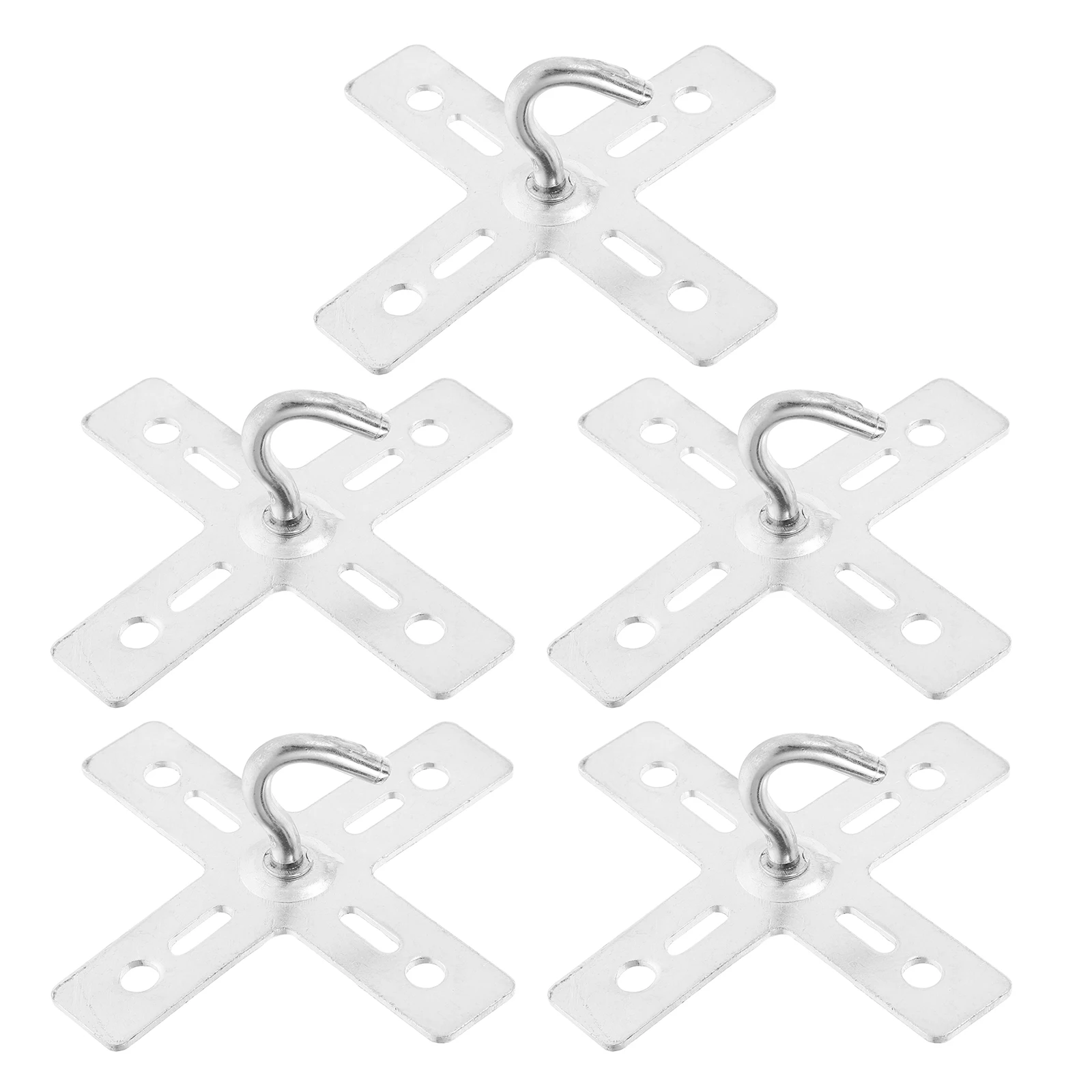 

5 Pcs Cross Hooks 100x2 0 Hardware Accessories Sturdy Iron Sheets for Lamp Fixing Ceiling Light Mount Bracket Kits Hanging