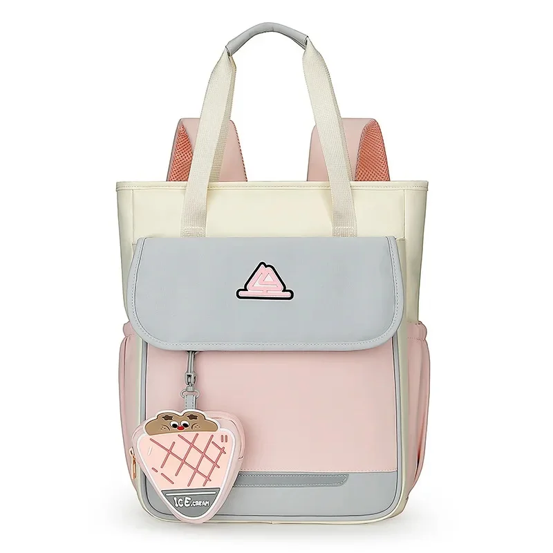 Children's Dual-use Schoolbag Boys Girls Elementary School Multi-functional Anti-waterproof Shoulder Bag Handheld Tutor Bag SAC view 5