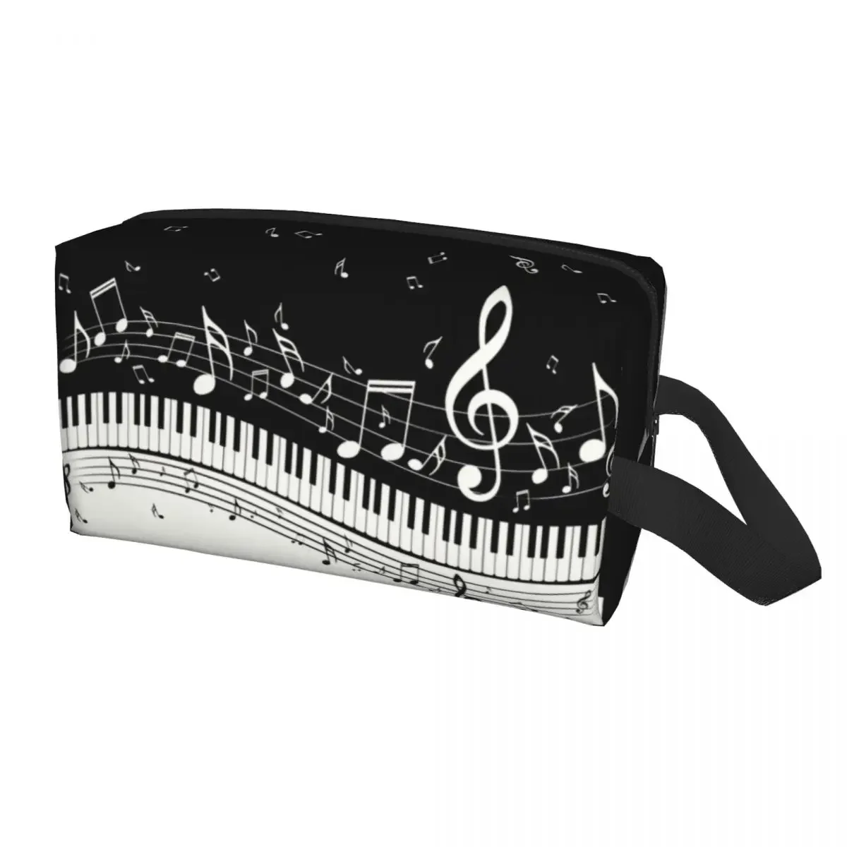 

Cute Fashion Piano And Music Note Travel Toiletry Bag Women Cosmetic Makeup Bag Beauty Storage Dopp Kit