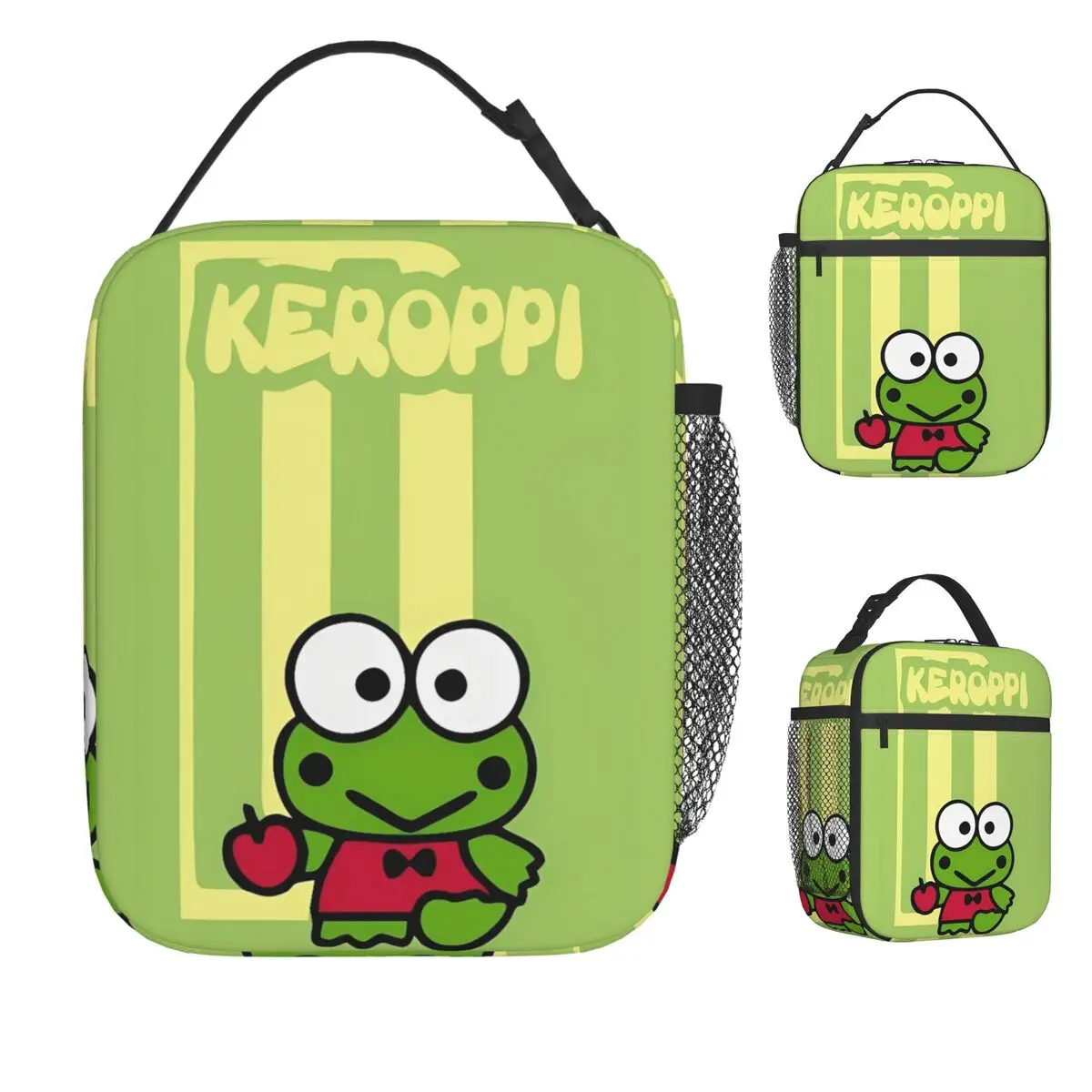 

Keroppi лягушка мультфильм сумка для обеда портативный ланч-бокс дорожная сумка-холодильник с принтом забавные оксфордские термосумки-тоут