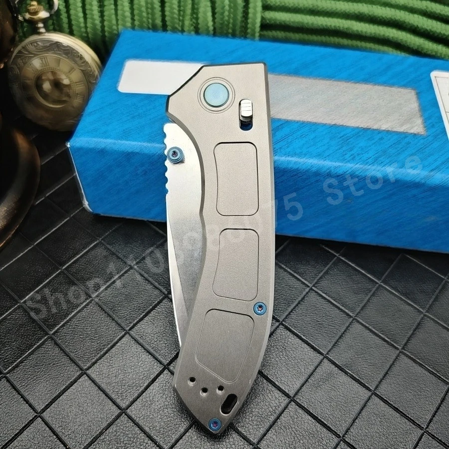 BM 748 나로우스 폴딩 나이프 D2 스틸 블레이드와 알루미늄 핸들 휴대용 가정용 과일 EDC 여행용 나이프 남성용 선물