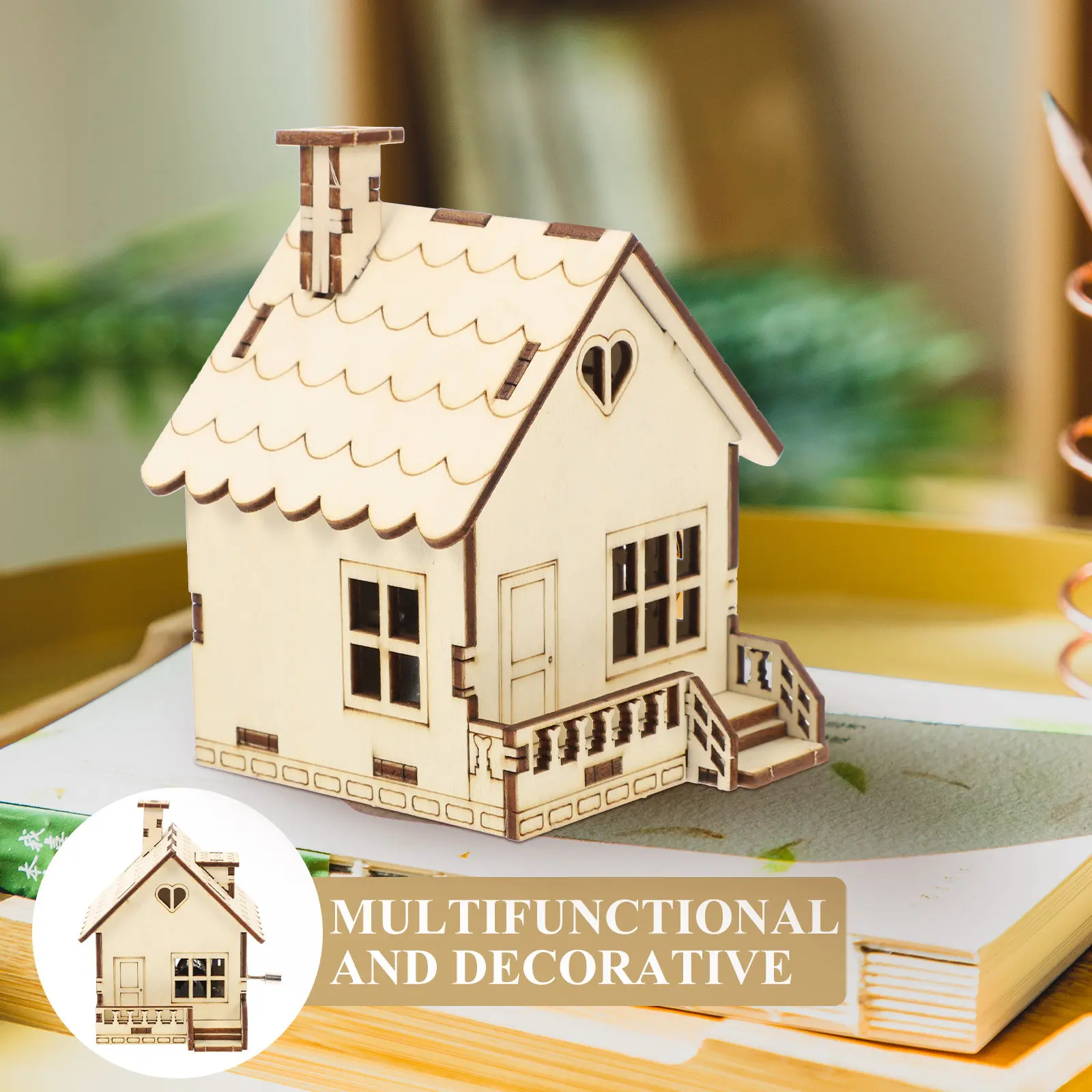 

Изысканная деревянная музыкальная шкатулка с ручным механизмом, музыкальный декор для детей, стильное украшение для рабочего стола, подарок для дома, гостиной, офиса