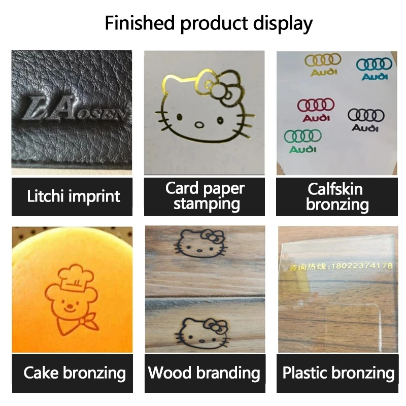 10x13 cm Professionele Gouden Lederen Logo Reliëf Folie Hot Stamping Machine Warmte Embossing Machine Foliedruk afdrukken