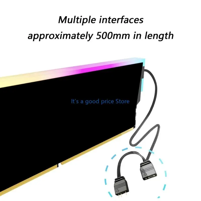 

ARGB RAMs Heatsink Radiation Dissipate for Cooling and RGBs Lighting on DDR5 DDR4 DDR3 DDR2 Memory Module