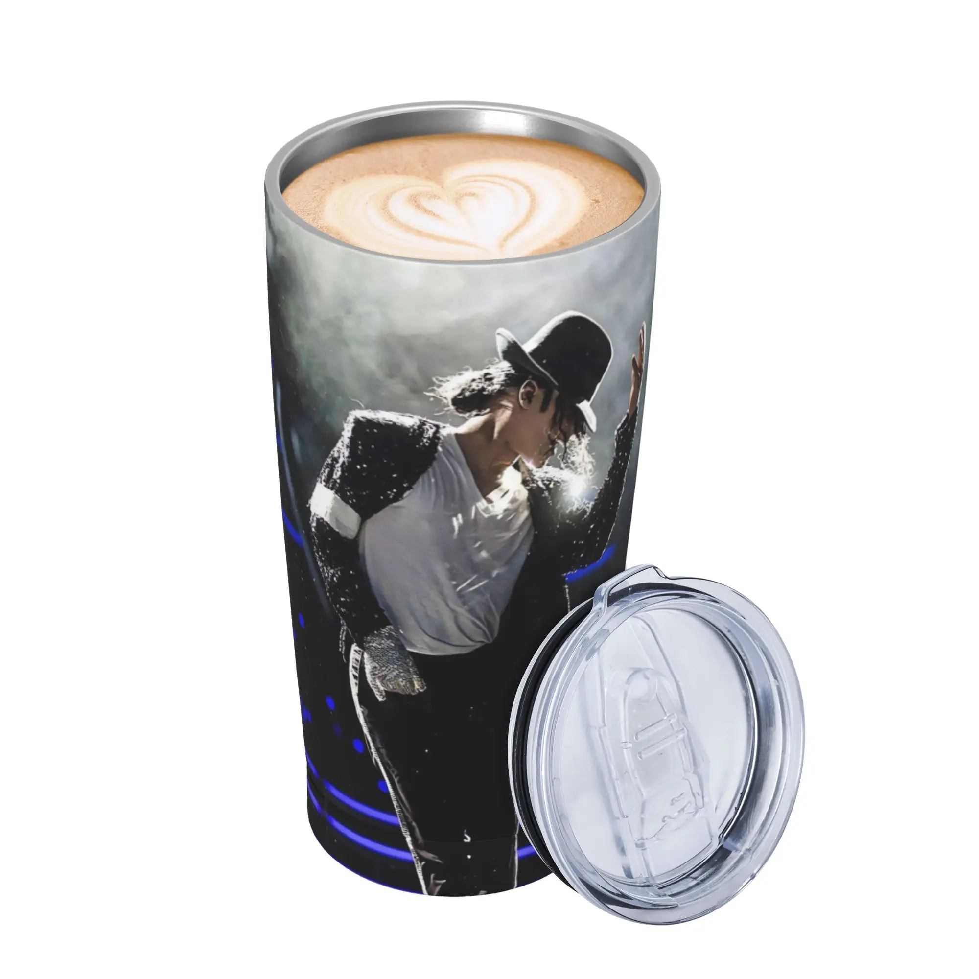 Singer Michael Jacksons MJ Tour 2026 Insulated Tumbler with Lid  Stainless Steel Thermal Mug Outdoor Travel Car Bottle Cups 20oz