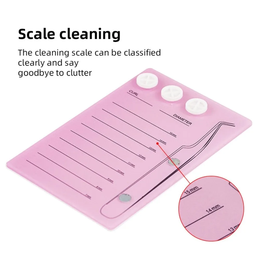 Magnetic Eyelash Holder Scale Plate Professional False Eyelash Display Board Multi-functional Reusable Eyelash Extension Tray
