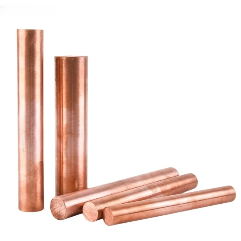 T2 High-purity Purple Cu Rod Copper Mold Discharge Diameter 3mm-200mm Solid （c10100 C10200 C1100)