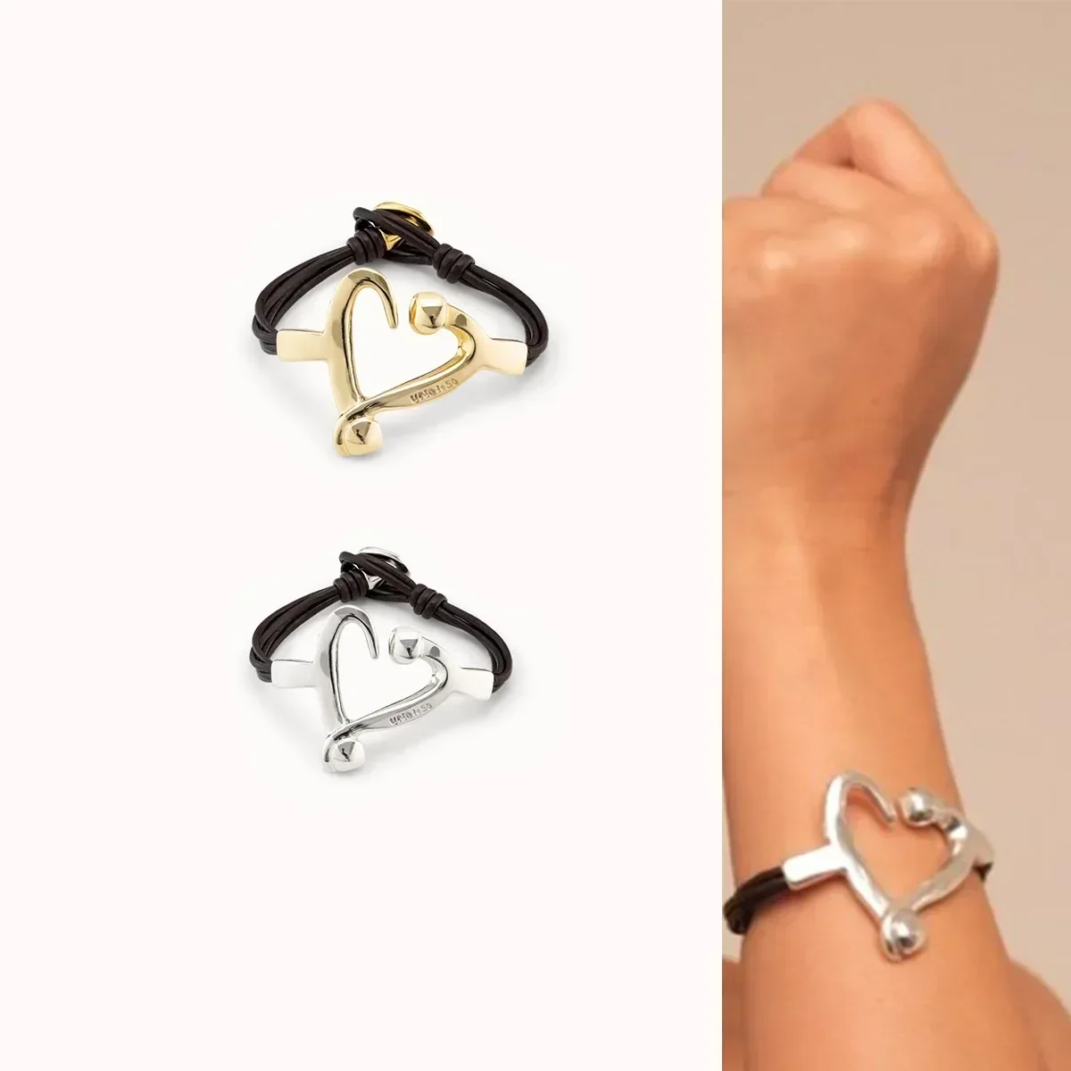 

2025 New Hot Uno De 50 Bracelet LOVE, Precious Metal, Gem-free, High-quality Jewelry Gift for Women