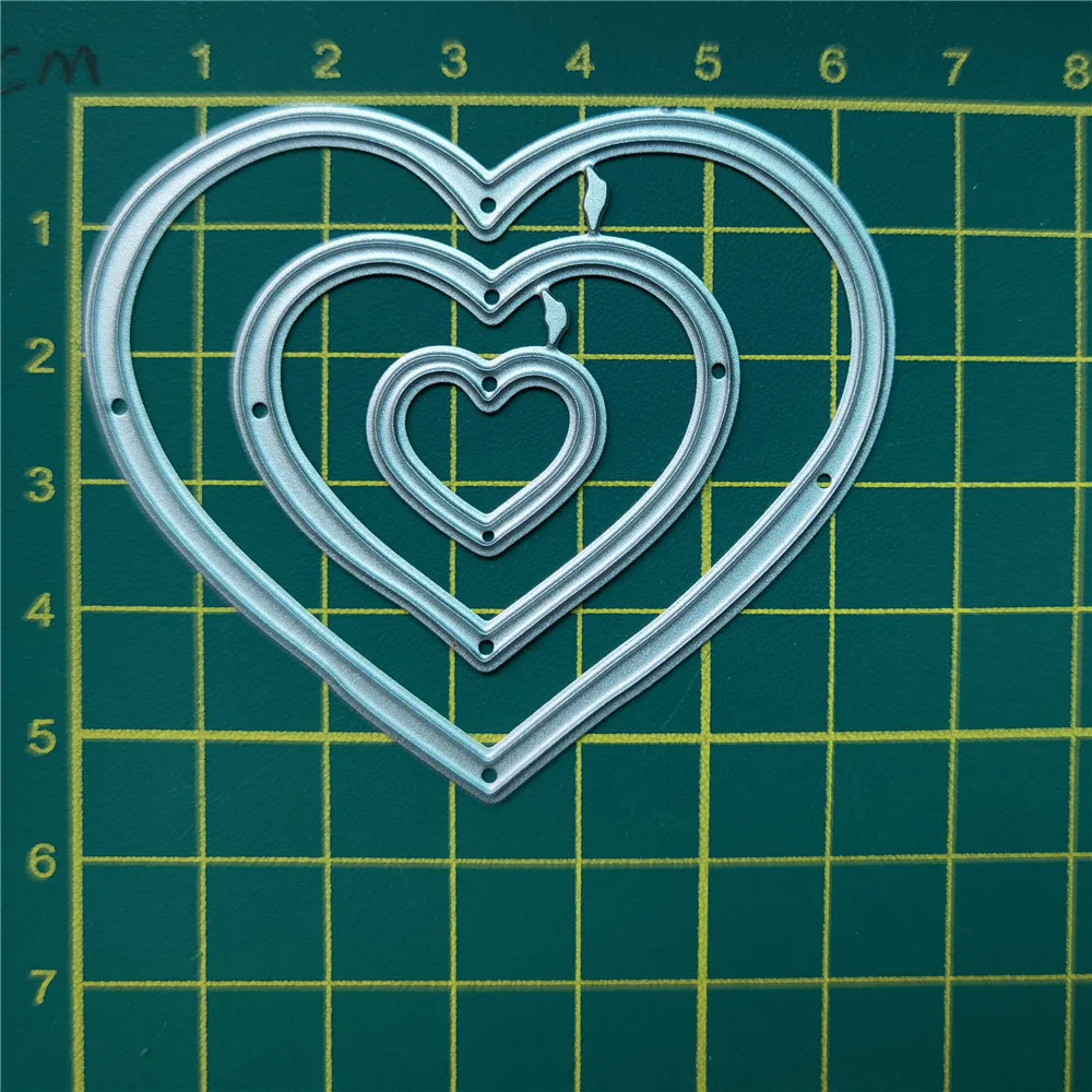 (12 Styles) Heart Courtship Metal Cutting Dies DIY Scrapbooking Paper Photo Album Crafts Mould Cards Punch Stencils