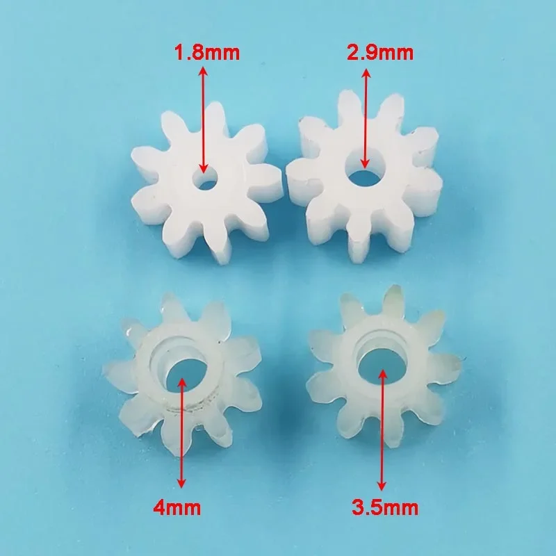 9T 1M Plastic Motor Spindle Gear 9 Teeth OD=11mm Toy Cylinder Compatible Sewing Machine Pinion Parts