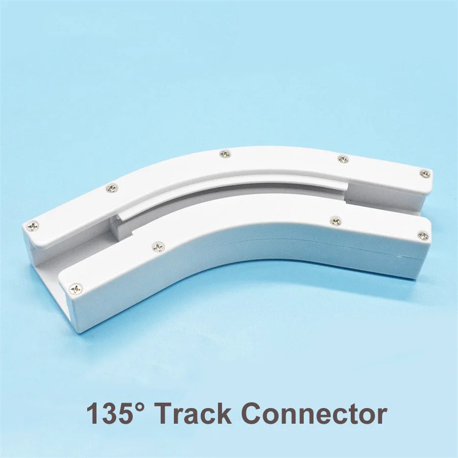 High Quality Dooya 90/135 Degree Electric Curtain Track Rail Joint Bracket Connector for U Type L Type Window Track Accessories