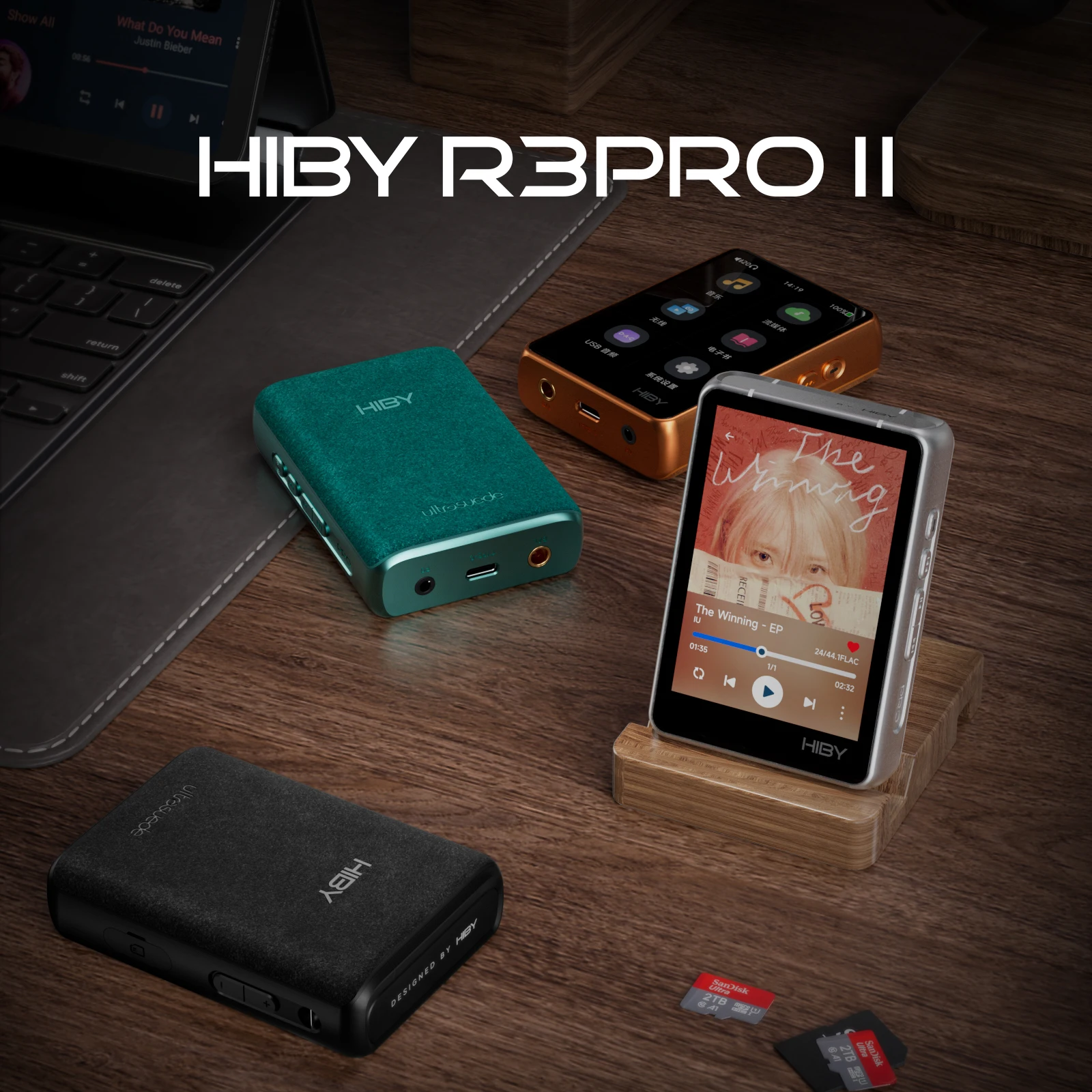 HiBy R3 Pro II / Gen 2 HiFi MP3 مشغل موسيقى USB DAC سماعة AMP CS43198*2 OPA1622*4 4000mAh 480mW مخرج DSD256 MQA 8X PD2.0
