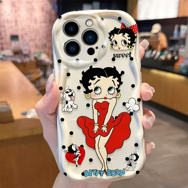 Custodia Sexy Girl B-Bettys per iPhone 16 E 15 Pro Max 14 13 12 Mini 11 Pro Max XS X 8 7 Plus Cover antiurto in silicone morbido Funda