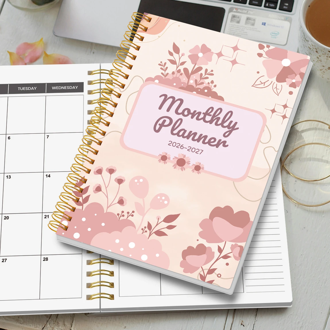2026-2027 A5 Weekly & Monthly Planner – Jan 2026 to Dec 2027 Spiral Organizer with Calendar & Notes, School & Office Supplies