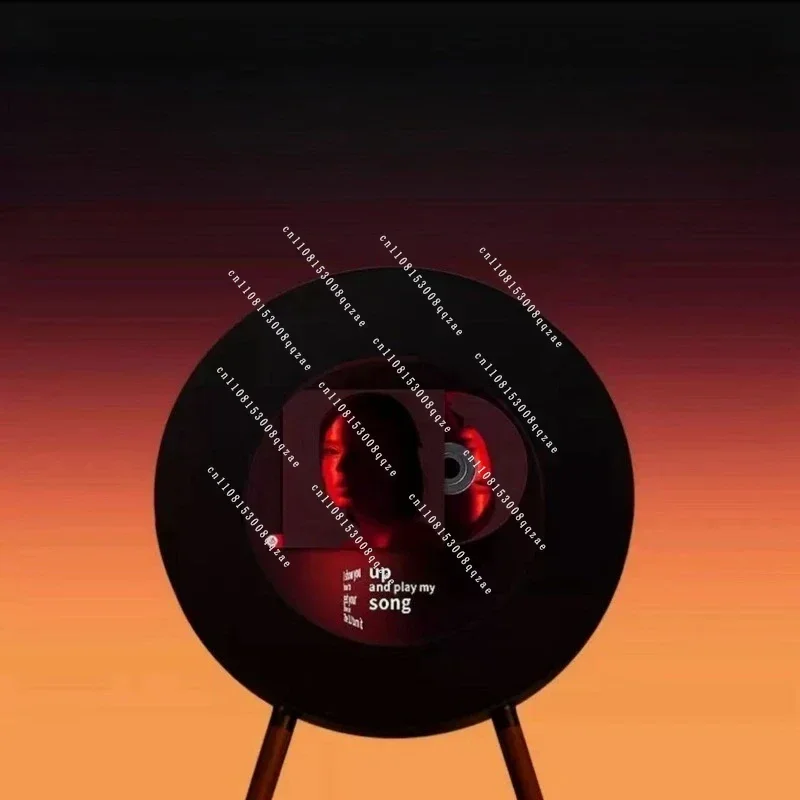 R1 Record Lyrics Speaker Vinyl Floating Subtitles Bluetooth Stereo Home Living Room Stereo Denmark