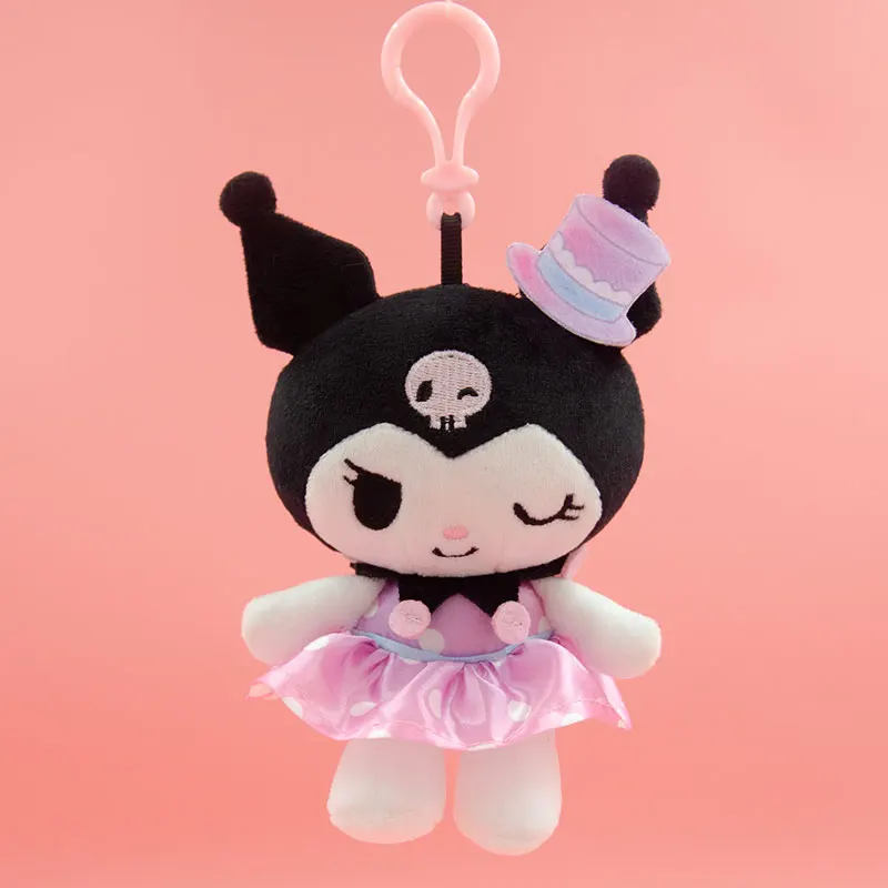 Sanrio Kuromi Plush Dolls Pendant Soft Stuffed Pillow Toys Children\'s Christmas Gifts Throw Pillows Decorations Hanging Ornament