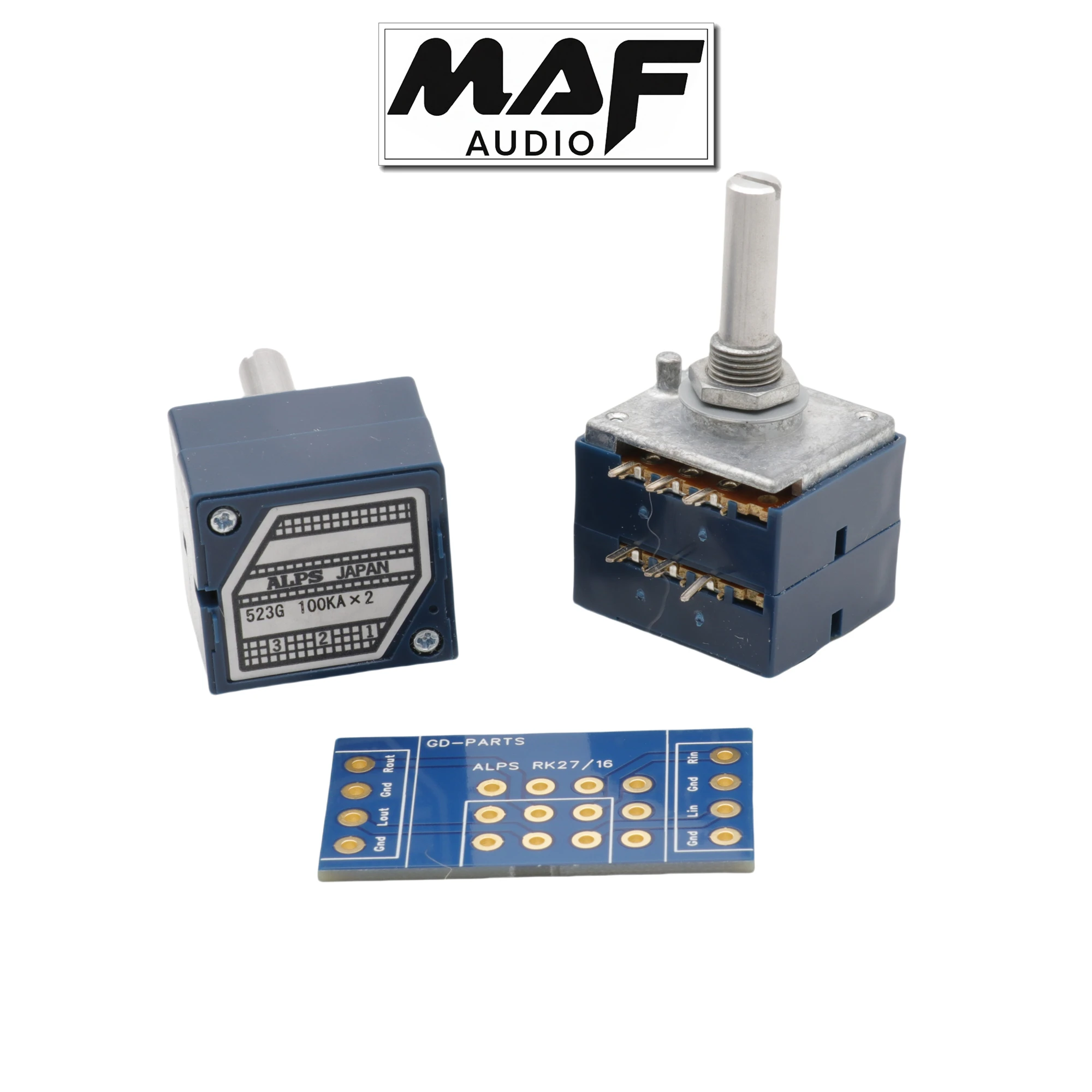 1 قطعة جبال الألب اليابانية RK27 نوع 10K 20K 50K 100K 250K 500K المقاومة متدرج ثنائي الوحدة مقياس الجهد التحكم في مستوى الصوت الروتاري الجلاد