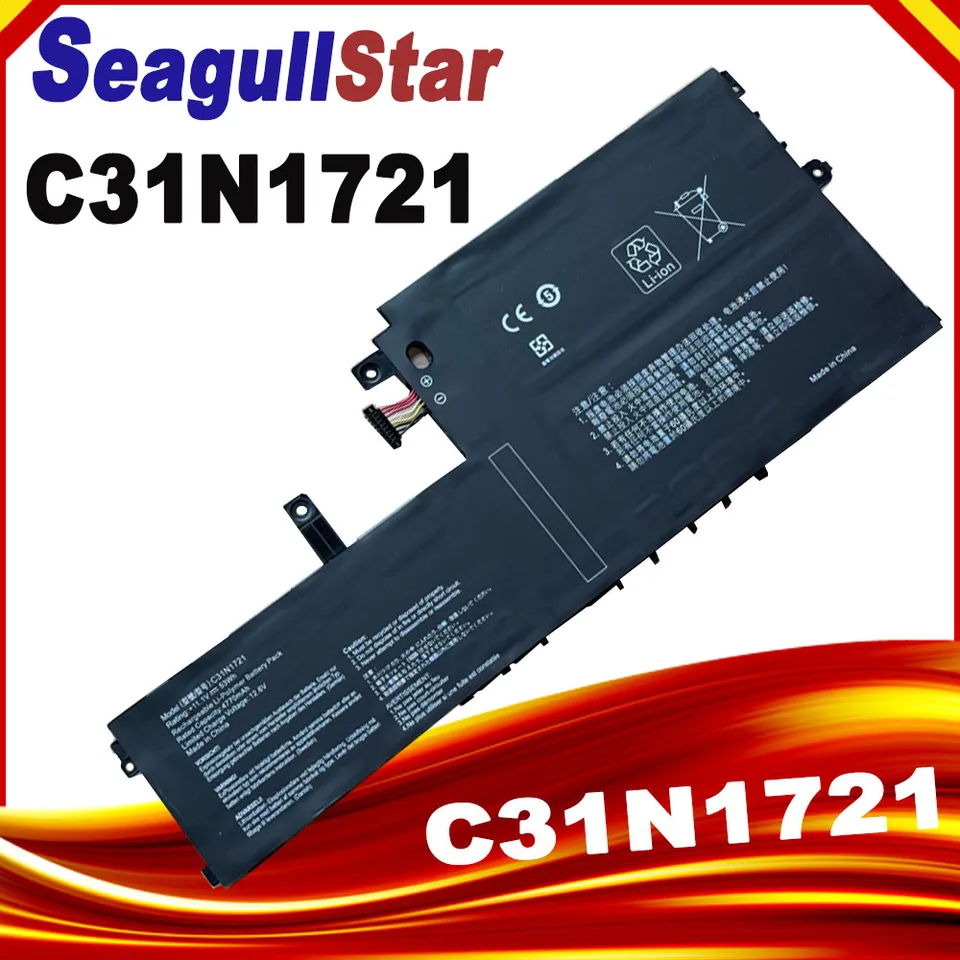 電池新品 ASUS E406S Microsoft Office SeagullStar 11.4V 5000mAh Laptop Battery for ASUS E406SA E406MA