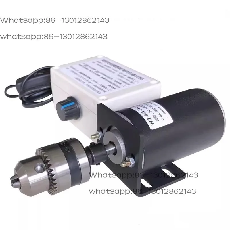 220V 80W 6500rpm Miniature Permanent Magnet DC Motor Carbon Brush High Speed Ball Bearing Speed Adjustable Table Drill
