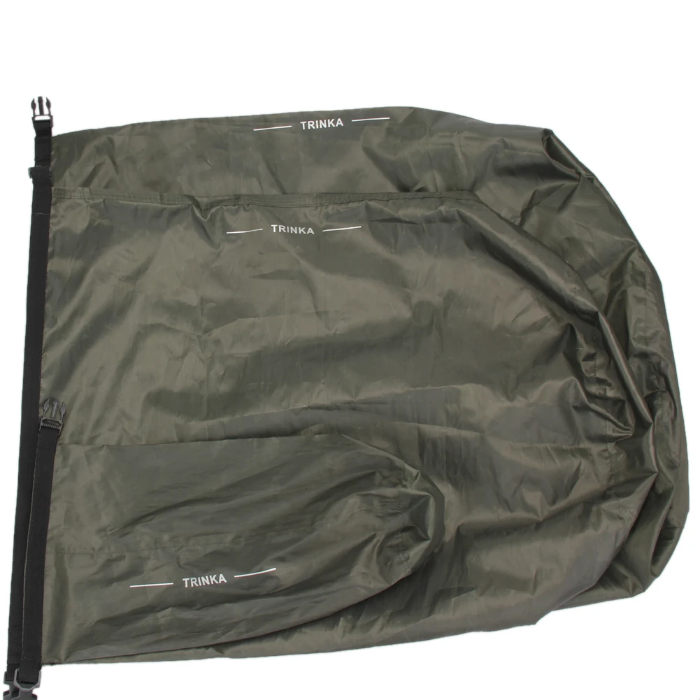 Practical Hiking Kayaking Waterproof Dry Bag Army Green Water Resistant 190T Polyester Taffeta 1pc Accessories