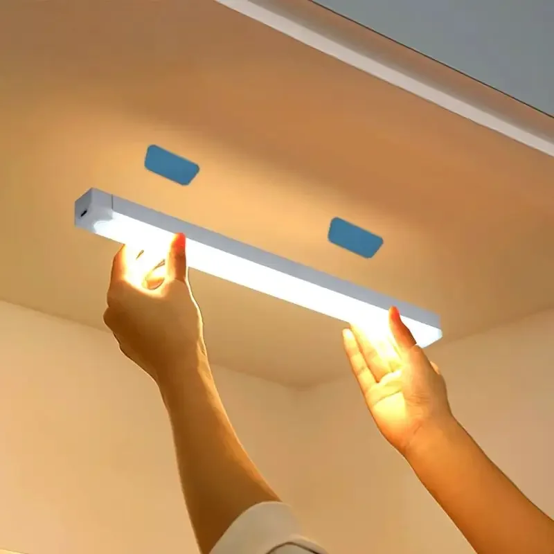 

Indoor Induction Light Suitable for Wardrobe Hallway Bedside Lighting Wireless Magnetic Suction USB Charging Night Light