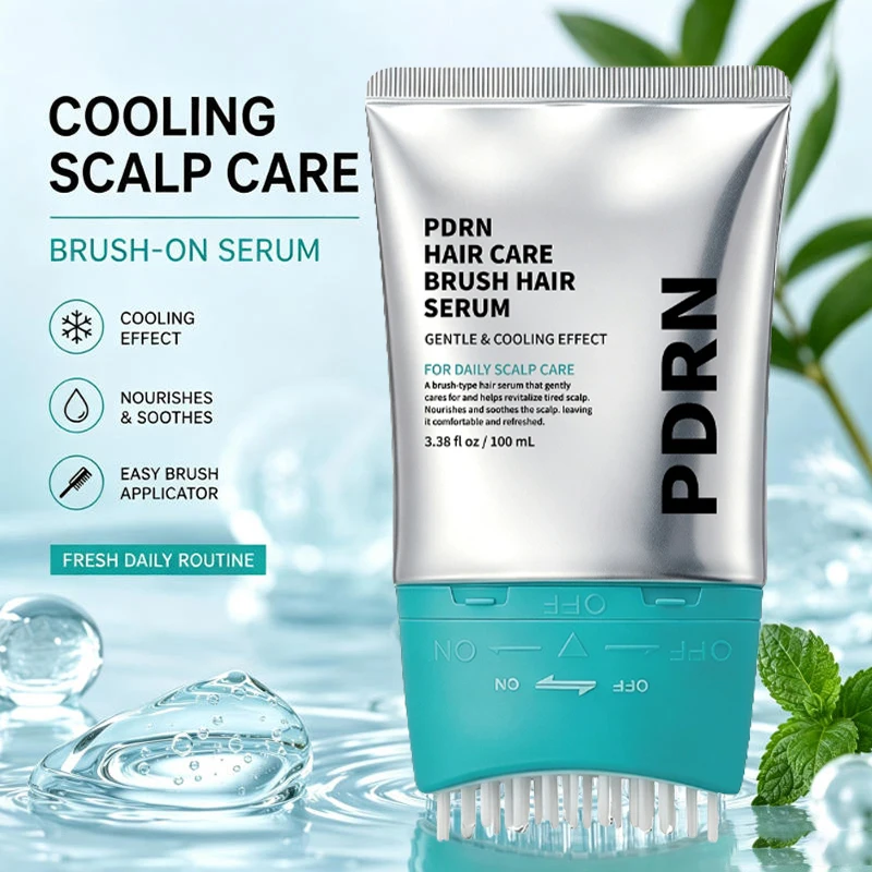 PDRN Scalp Repair Serum reinigt die Kopfhaut gründlich, pflegt geschädigtes Haar, Essenz, tragbare Bürste, Kopfhautserum, erfrischend und beruhigend – Detail 1
