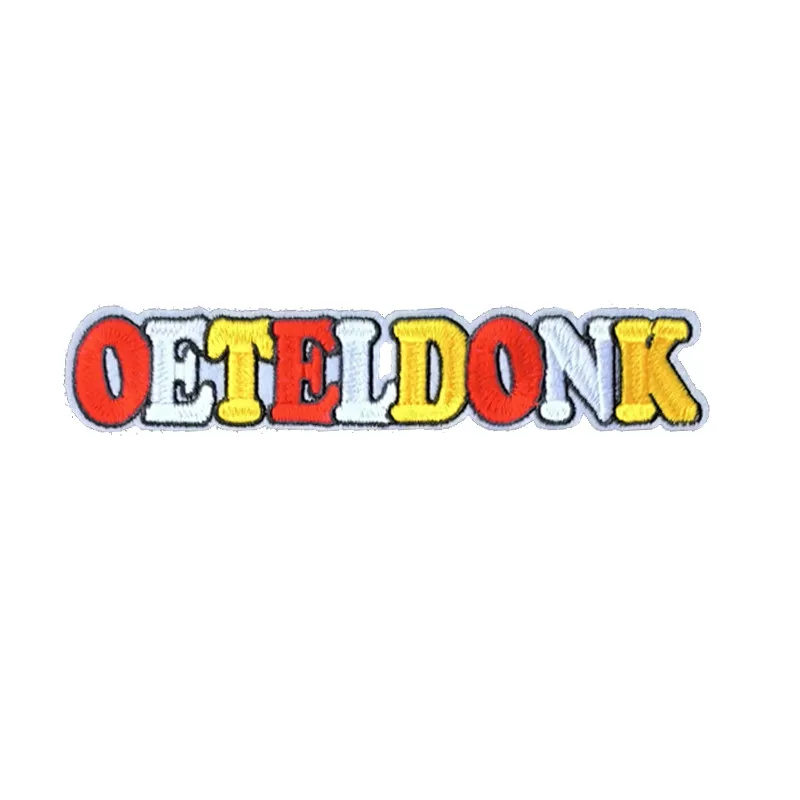 Oeteldonk Emblem Patch for Clothing, Iron-on Embroidery, Letters Patches, Carnival Stickers, Netherland Emblems, 073