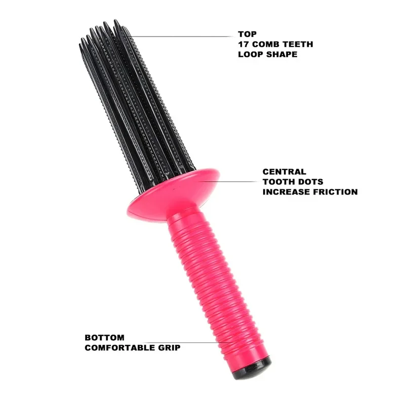 New Adjustable Air Volume Comb Hair Fluffy Styling Curler Curls Comb Hair Curler Heatless Curling Make Up Brush Roller Tools