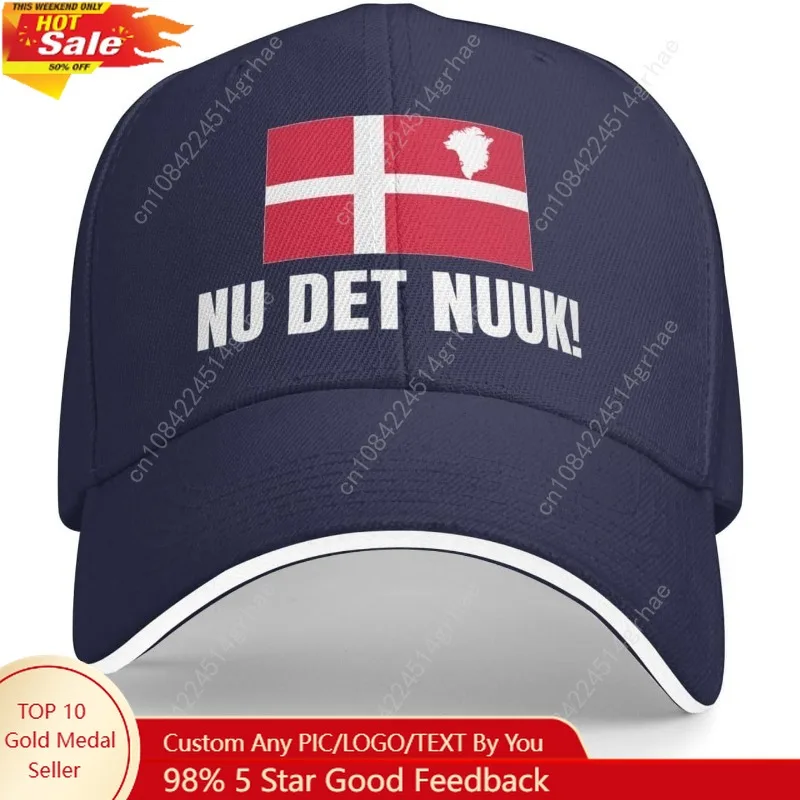 

Nu Det Nuuk hat Greenland Not for Sale Make America Go Away Baseball Cap