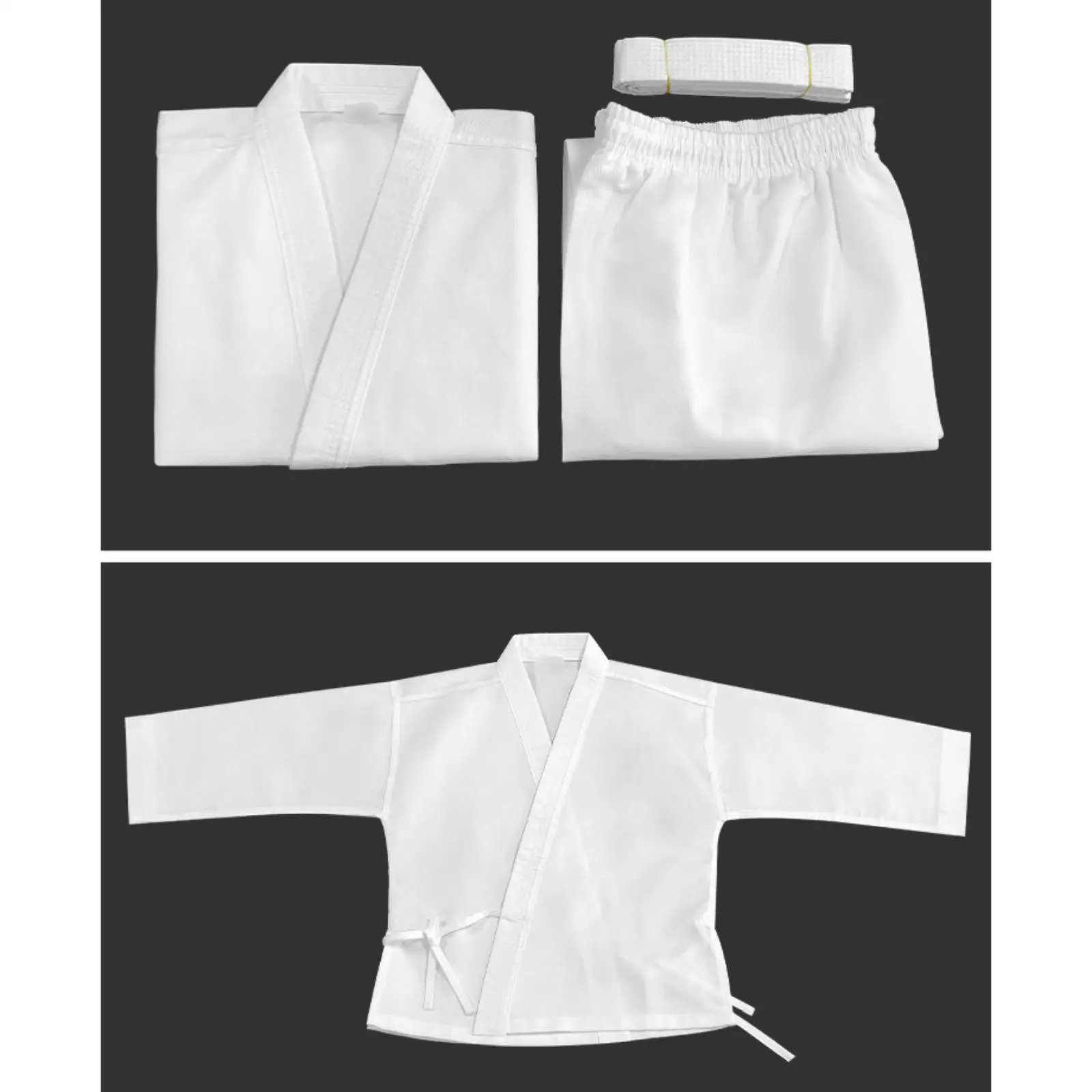 Karate Outfit Set with Elastic Waist for Training And Sparring