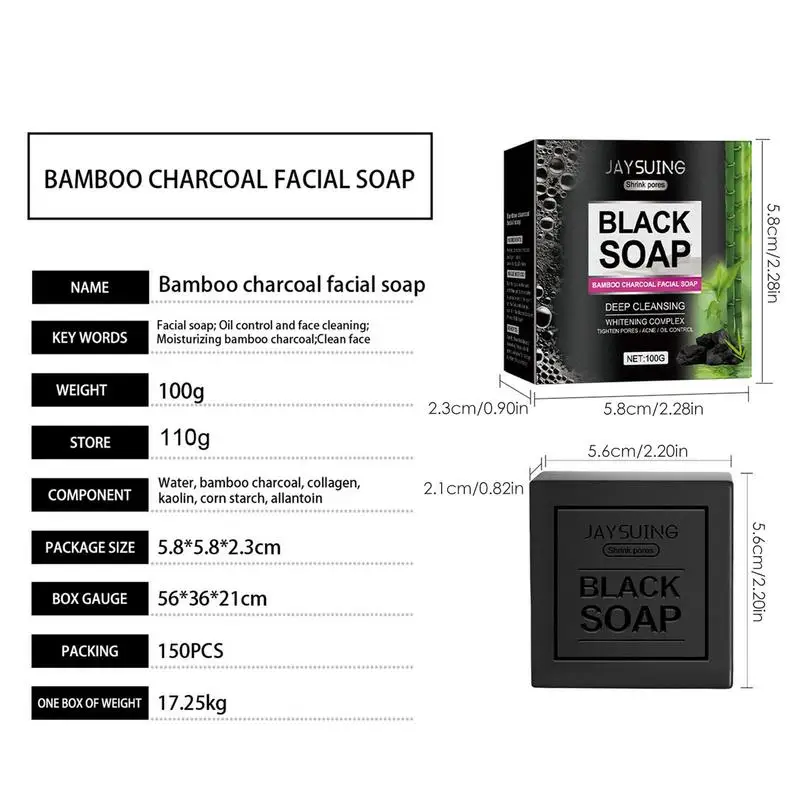 Charcoal Soap Moisturizing Charcoal Soap Bar Bar Soap Restore Skin Elasticity For Body Hands Face Clean Blackheads For Hands