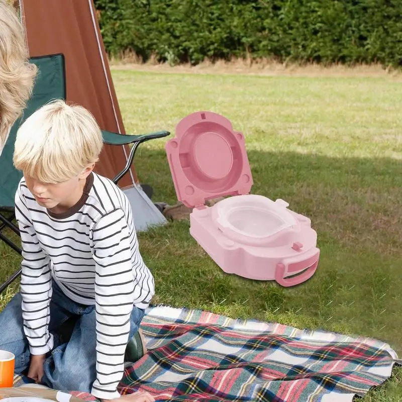 Portable Potty Seat Portable Toddler Toilet Seat Carry Kids Potty Chair Portable Potty Training Seat Travel Outdoor Toilet For