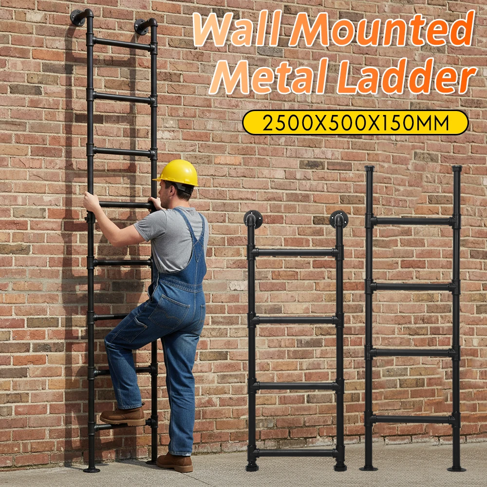 

Fire Escape Heavy-Duty Metal Ladder Multi-Purpose Floor Wall Mounted Ladder for RV Attic Bunk Beds Caravans Dormitory Basement ﻿