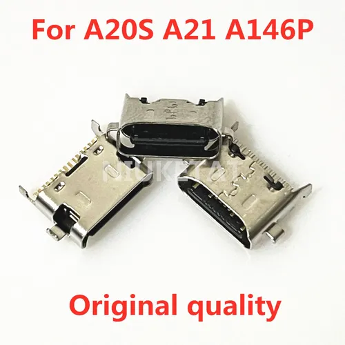 Imagen 2 del producto 10-100 Uds puerto de carga Micro USB conector de clavija Cable flexible para Samsung Galaxy A21 A20S A215 A207 A2070 A215F