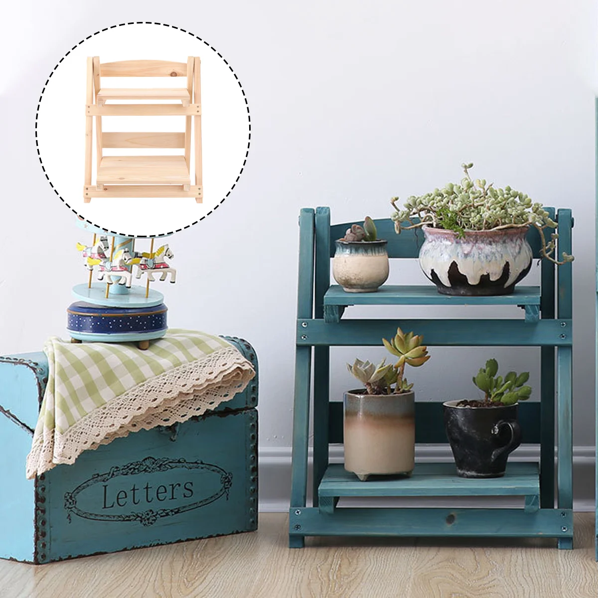 Solid Wood Flower St Bookshelf Storage Rack Multi layer Plant Pot Succulent Indoor Balcony Desk ganizer Eco friendly