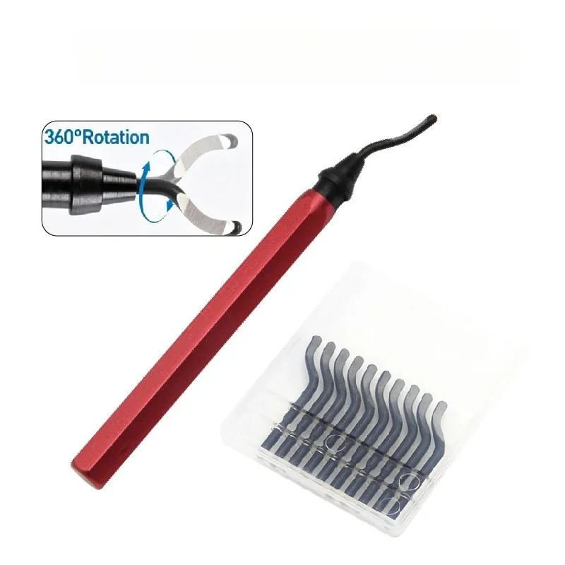 Handheld Aluminum Trimming Knife Metal Plastic Deburring Tool Edge Chamfering Inner Hole Scraper for Waste Edge Removal