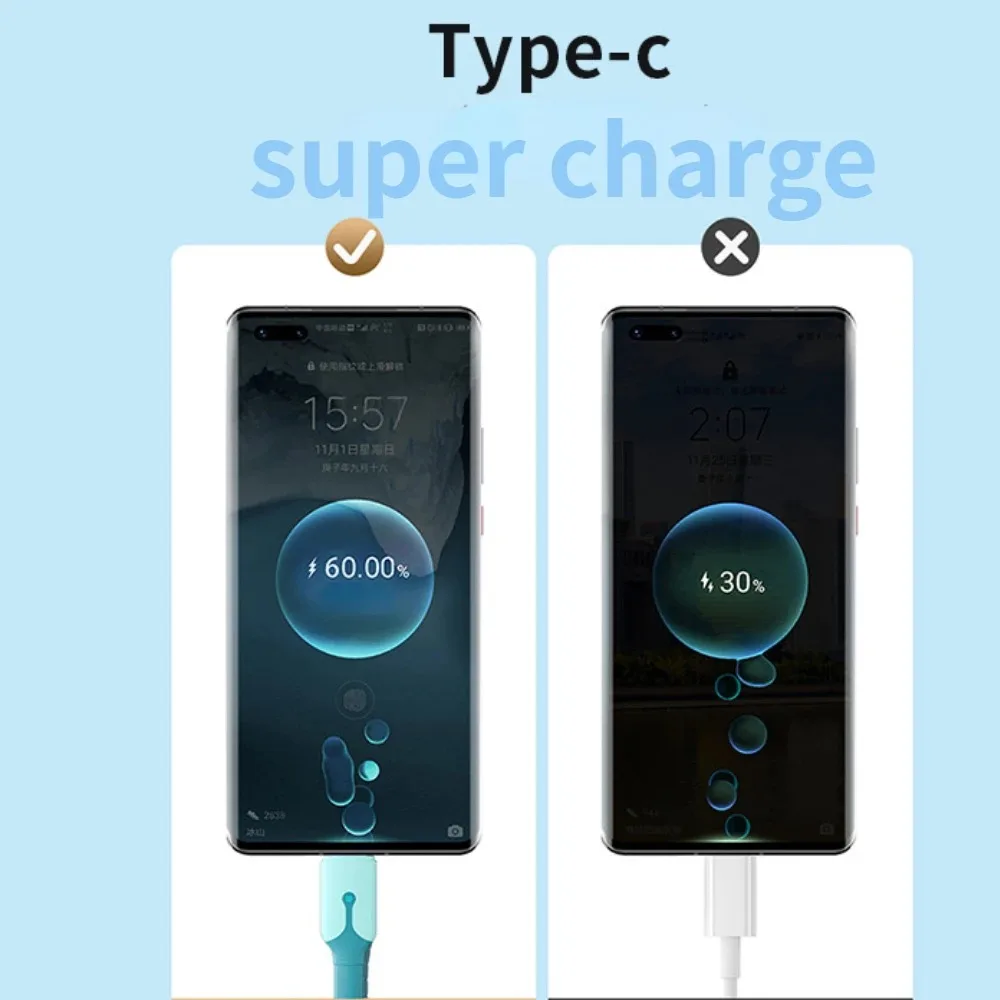 3 In 1 USB Type C Micro USB 3A Fast Charging Mobile Phone Cable Type-C For iPhone Huawei Xiaomi 1m/1.5m Charger Cable Wire Cord