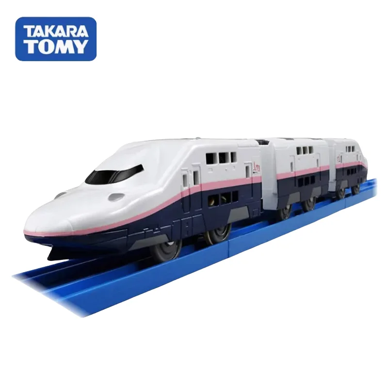 TAKARA TOMY S series Pulelu Road electric rail train Shinkansen model car toy for boys, a holiday gift toy for children.