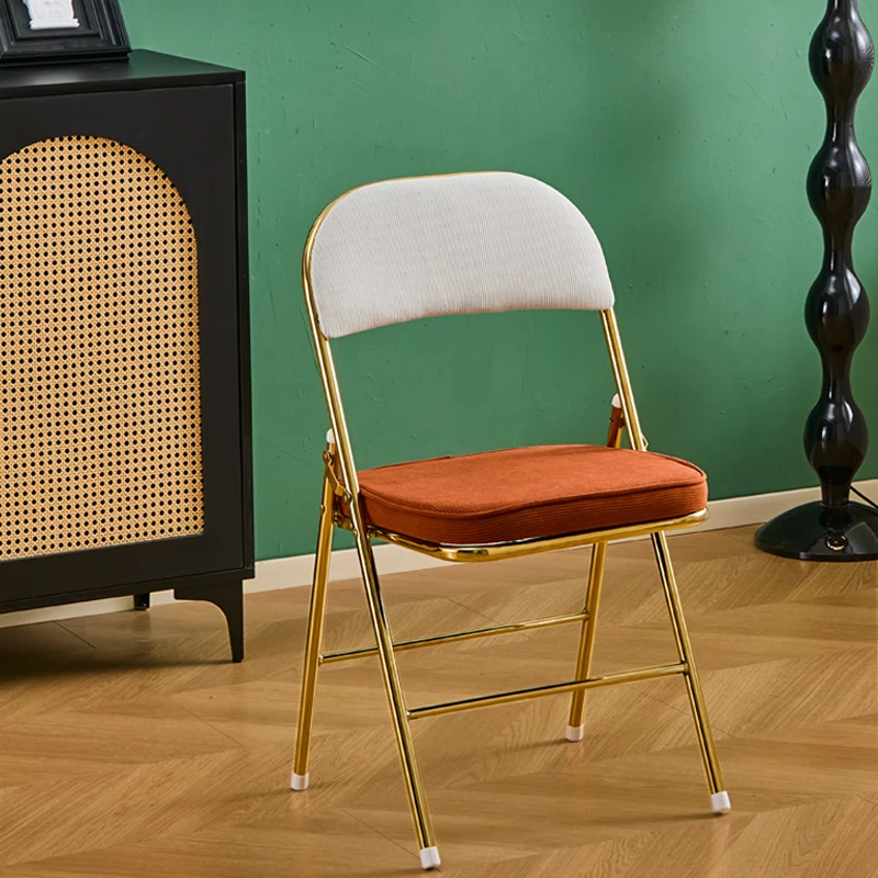 

Роскошные винтажные складные стулья, экономящие место, элегантный обеденный стул для компактной домашней мебели, маникюрные стулья в скандинавском стиле