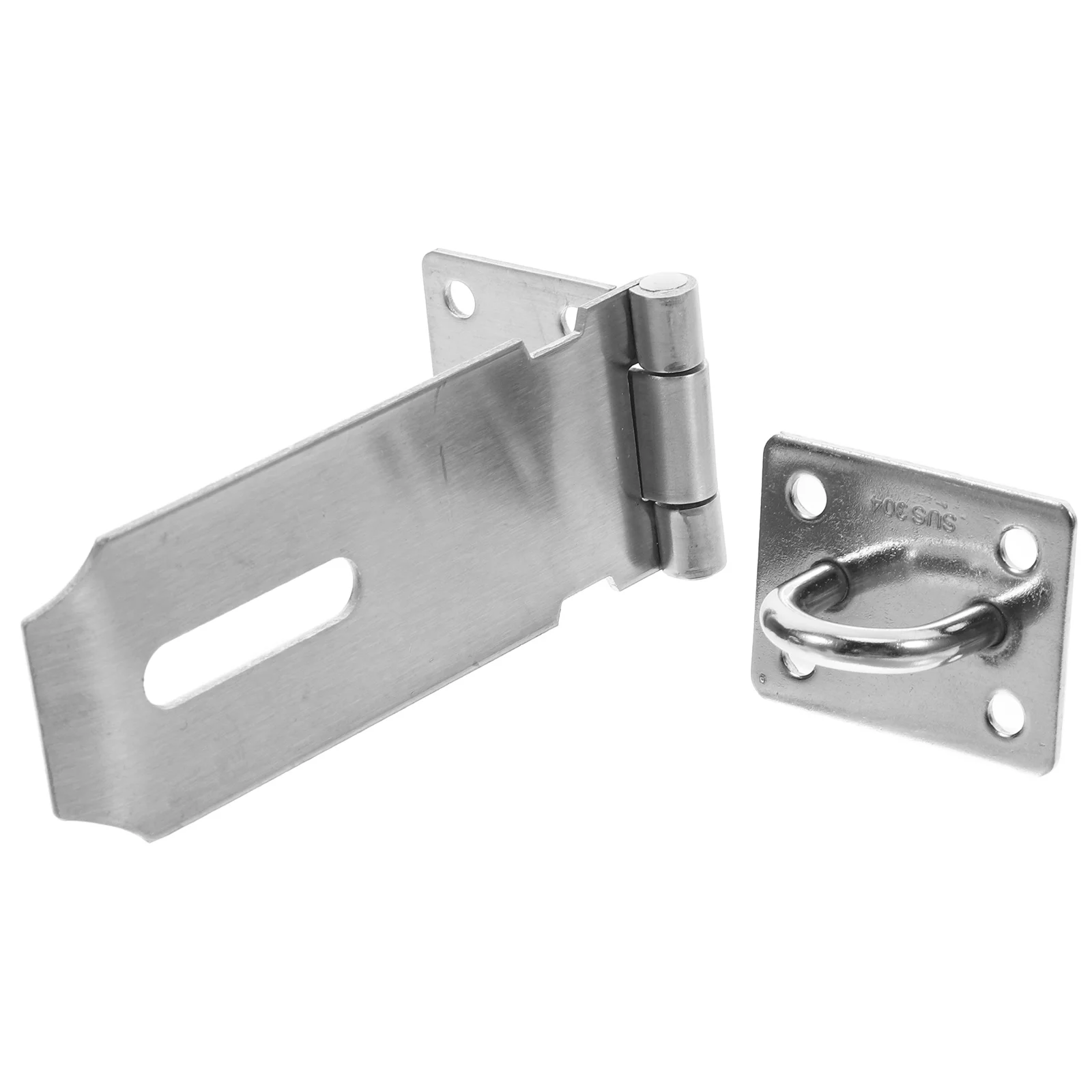 

Steel Hasp Latch Heavy Duty Door Lock Heavy Duty Lock Plate For Gate Cabinet Shed Outdoor Security Hardware