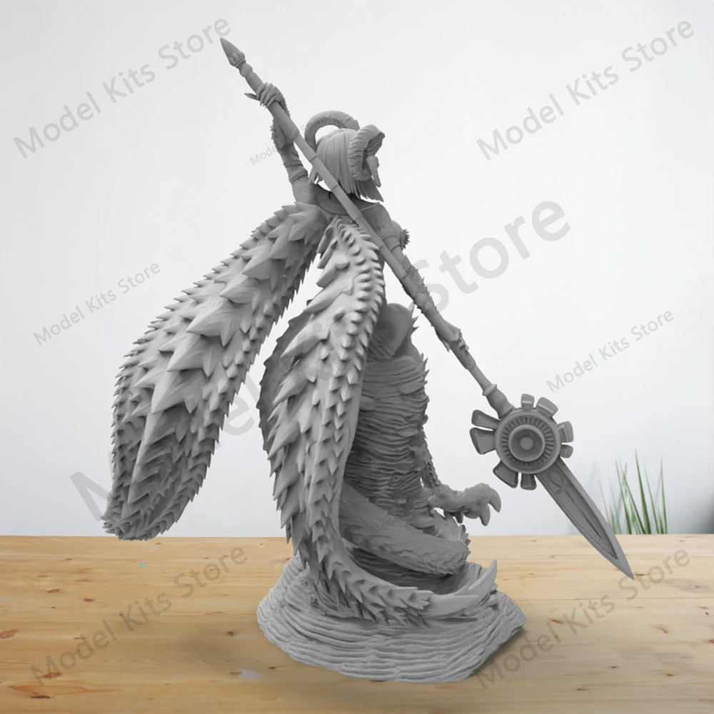 Kit de figurines en résine à l'échelle 1/24, figurine Belle Kulve Taroth Girl, Kit de figurines d'impression 3d, Micro Statue incolore, jouet non peint, bricolage