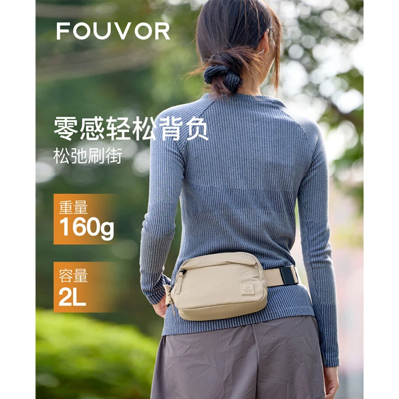 

Fouvor 2026 New Lightweight Waist Bag Waterproof Sports Phone Bag 2026 Trend Casual Minimalist Crossbody Chest Bags 3071-12