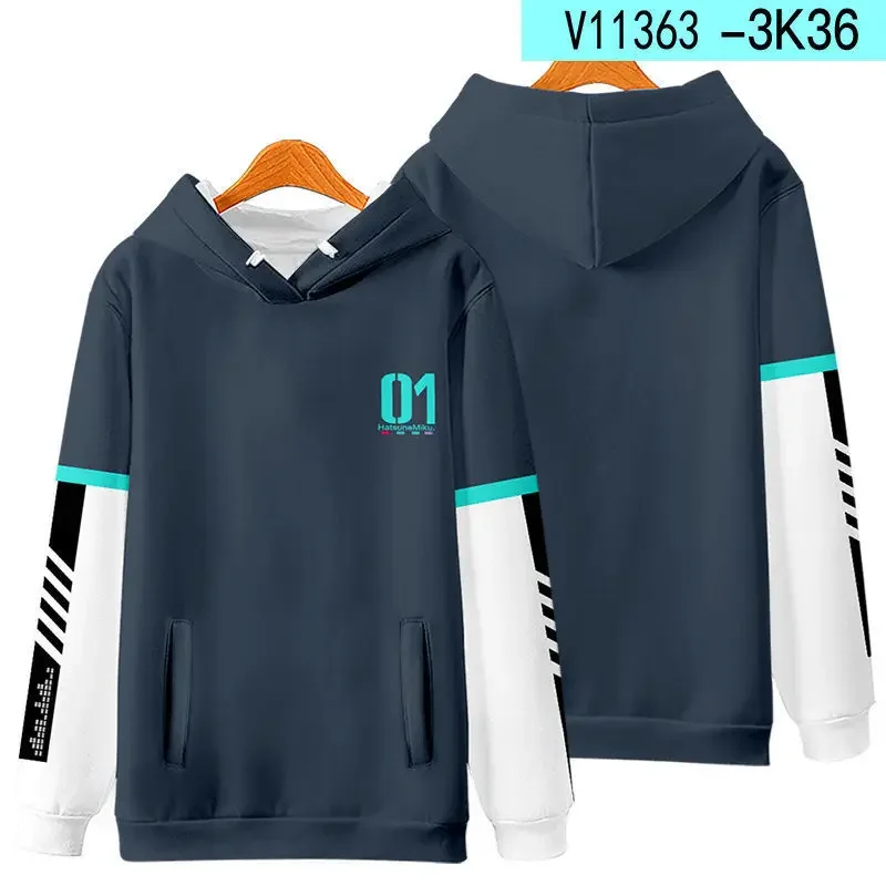 Kawaii Cartoon Hatsune Miku Anime-Charaktere Winter 3D-Druck Reißverschluss-Cardigan Kapuzenpullover Freundschafts-Überraschung Geburtstagsgeschenke – Detail 7