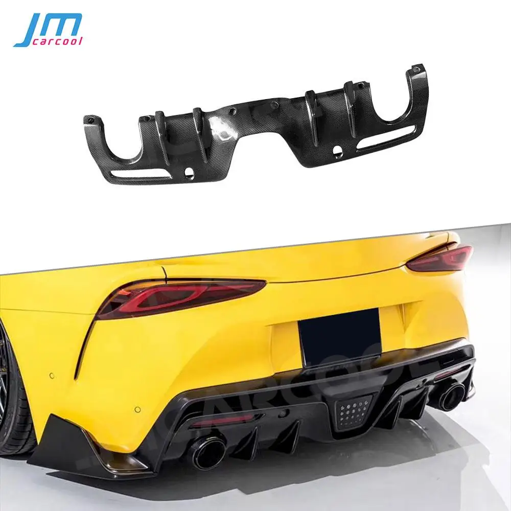 

Carbon Fiber Rear Diffuser FRP Black Lip Spoiler Accessorise For Toyota Supra A Style 2019 2020 FRP Black Auto Car Decoration